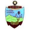 Marine Nouméa , cerf sur une ancre rouge, tache sous le rouge (pas d'éclat)