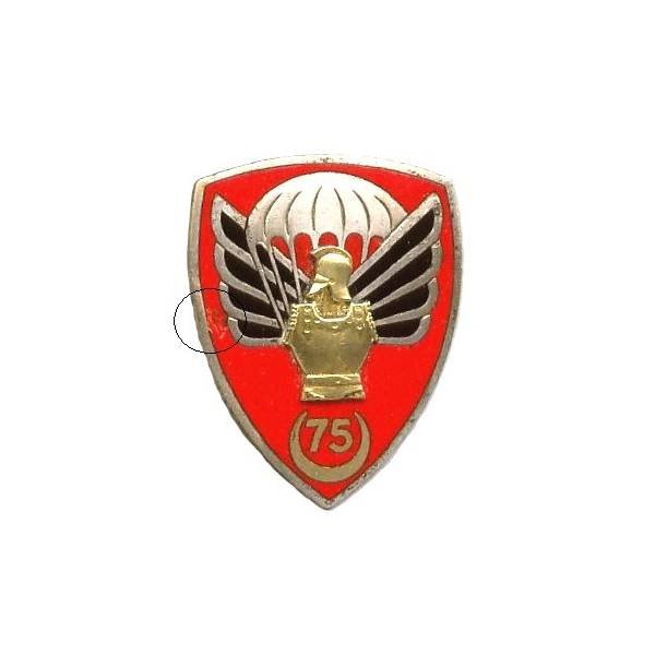 75° Compagnie de Génie Aéroporté , dos guilloché, léger éclat à 9h
