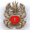 1° Régiment Etranger de Cavalerie / 1° Groupement Amphibie , crabe rouge, sans attache