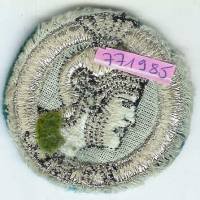 1° Régiment Etranger de Cavalerie / 1° Escadron, tissu diamètre 55 environ, usé