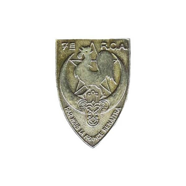 7° Régiment de Chasseurs d'Afrique , coq, tout métal léger estampé