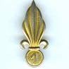1° Régiment Etranger d'Infanterie , flamme de bérêt, attache à molette (Algérie), sans la molette