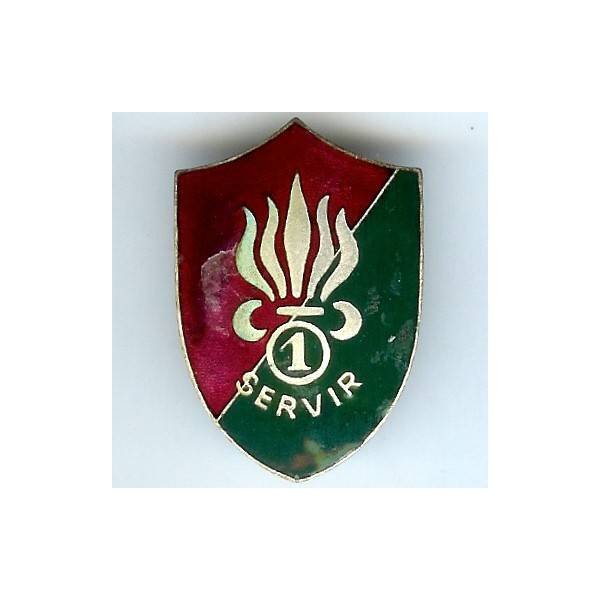 1° RMVE, argenté, éclat d' émail