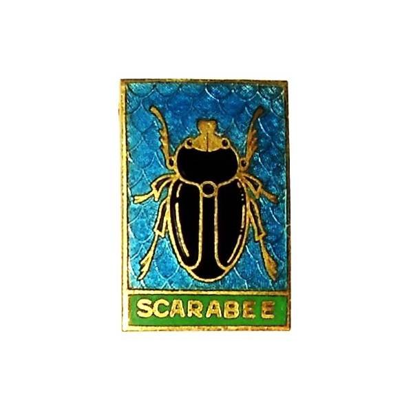 Scarabée (mouilleur de filets 1954-87) , scarabée noir, 25x38, dos grenu
