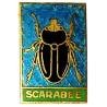 Scarabée (mouilleur de filets 1954-87) , scarabée noir, 25x38, dos grenu