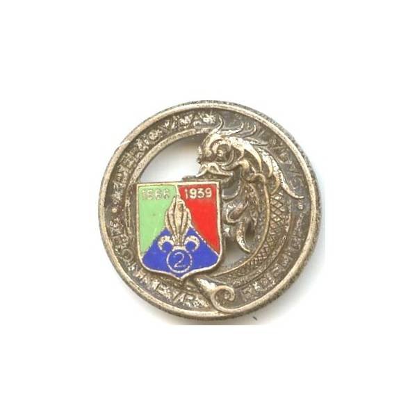 2° Régiment Etranger de Cavalerie , grenade à plat, sans attache