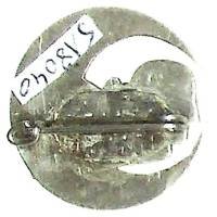 VB 125 , 2° Escadrille du Groupe de Reconnaissance 1 /22 en AFN, tête de Pierrot tout métal dans un croissant ouvert à gauche