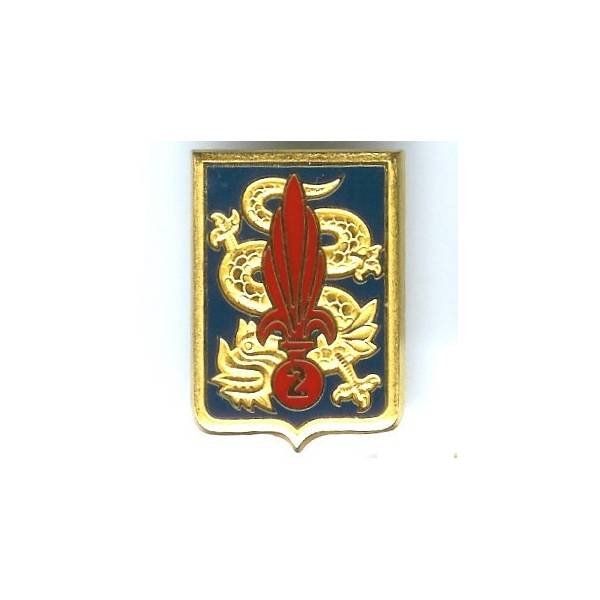 2° Régiment Etranger d'Infanterie en Extrême-Orient , grand écu, 150° anniversaire, numéroté