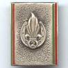2° REI, plaque argentée, vert clair, résine, boléro oblong