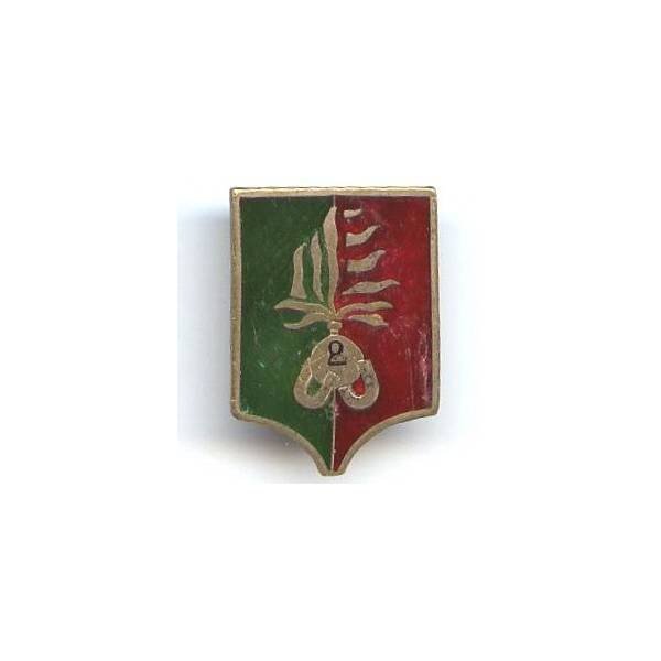 2° Régiment Etranger d'Infanterie / Compagnie Montée , 23x33, argenté, dos maculé de soudure