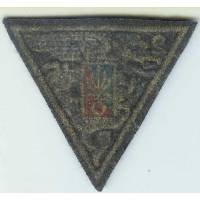 2° Régiment Etranger Parachutiste , tissu brodé de fils d'or, 77x70 environ