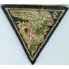 2° Régiment Etranger Parachutiste , tissu brodé de fils d'or, 77x70 environ