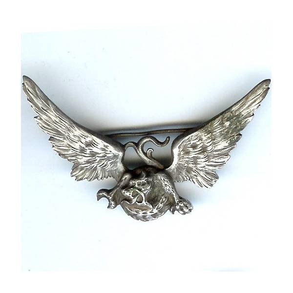 3° Escadrille du 1 / 41  Tong   Tonkin , dragon, 64 mm, argenté