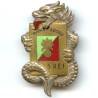 3° Régiment Etranger d'Infanterie en Extrême-Orient , dragon, vert sur rouge, attache grossièrement ressoudée