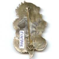3° Régiment Etranger d'Infanterie en Extrême-Orient , dragon, vert sur rouge, attache grossièrement ressoudée