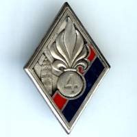 4° RE, grenade et 4 gravés