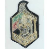 6° Régiment Etranger de Génie , tissu brodé 75x120 environ