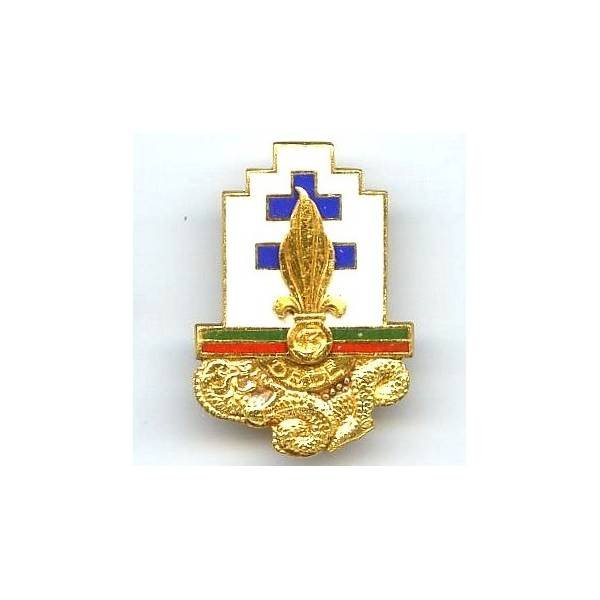 13° DBLE, grenade rapportée, vert / rouge, boléro Drago