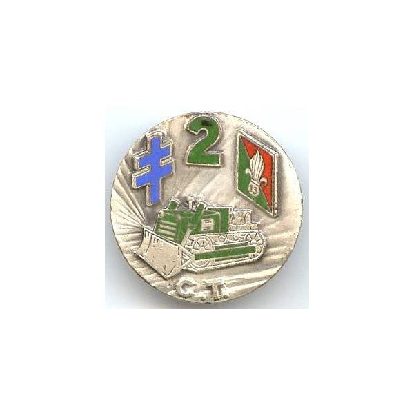 13° DBLE / 2° Cie de Travaux , matriculé, attache abimée