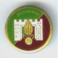 13° DBLE / 3° Cie, vert fonçé, retirage