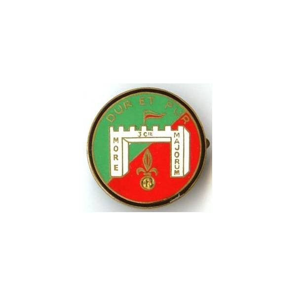 13° DBLE / 3° Cie / Poste Lieutenant-Colonel Gaucher T.F.A.I. , "dur et pur", attache recollée, matriculé 93