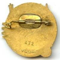 13° DBLE / 4° Compagnie , tête de lynx, matriculé, attache cassée