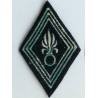 Légion Etrangère , losange de bras militaire du rang, bombe évidée, tissu