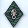 Légion Etrangère , losange de bras , militaire du rang, grenade argentée, tissu