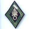 Légion Etrangère , losange de bras , militaire du rang, grenade argentée, tissu