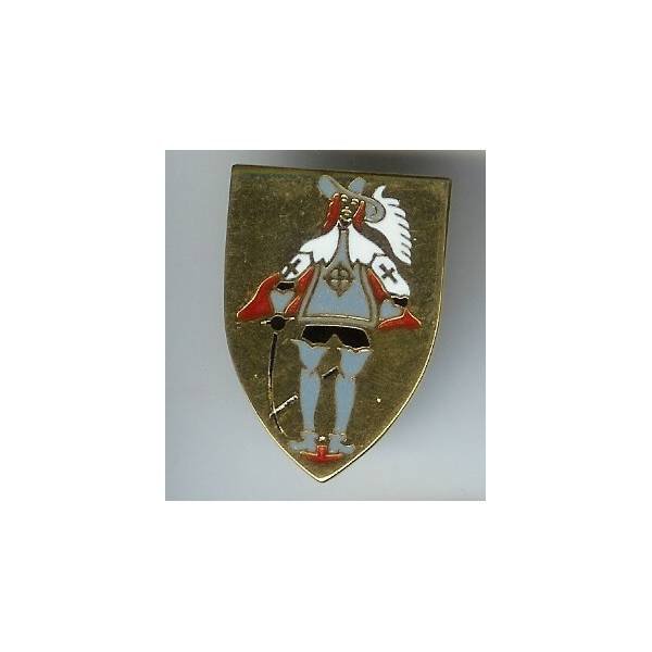 1° esc. du 4 / 30, mousquetaire gris, fond doré, nté "M..."