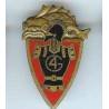 4° Régiment du Génie, fond rouge, émail grand feu