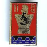 11° Rgt du Génie, pont lisse, résine, marquage en V