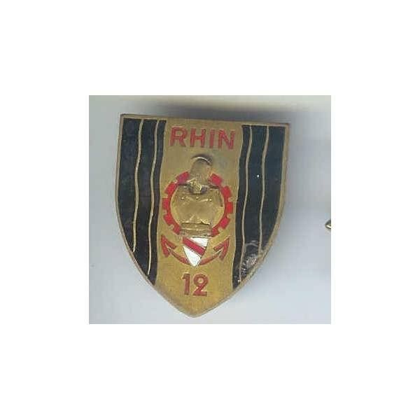 12° Bataillon du Génie, Rhin, éclat d' émail
