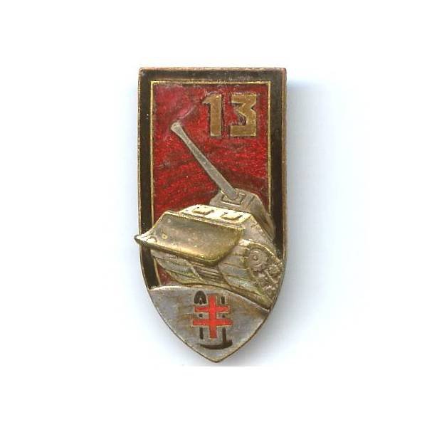 13° Régiment du Génie, émail, fêle, à nettoyer