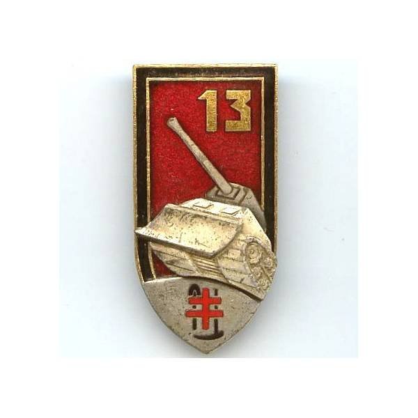 13° Régiment du Génie, émail, dos guilloché, boléro Drago