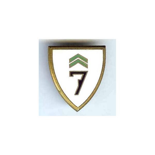 7° EC St-Dizier, chevrons et 7, boléro lisse
