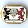 422° Régiment de Pionniers , lions noir et rouge, dos grenu, boléro oblong