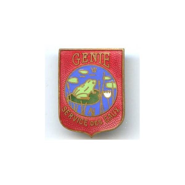 Service des Eaux du Génie , grenouille, dos grenu, boléro oblong