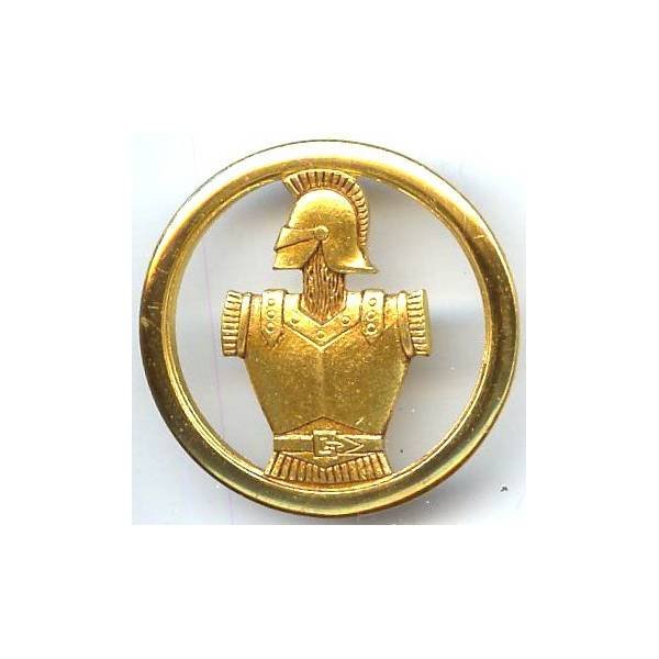 Insigne de bérêt du Génie, dos lisse estampé