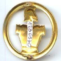 Insigne de bérêt du Génie, dos lisse estampé