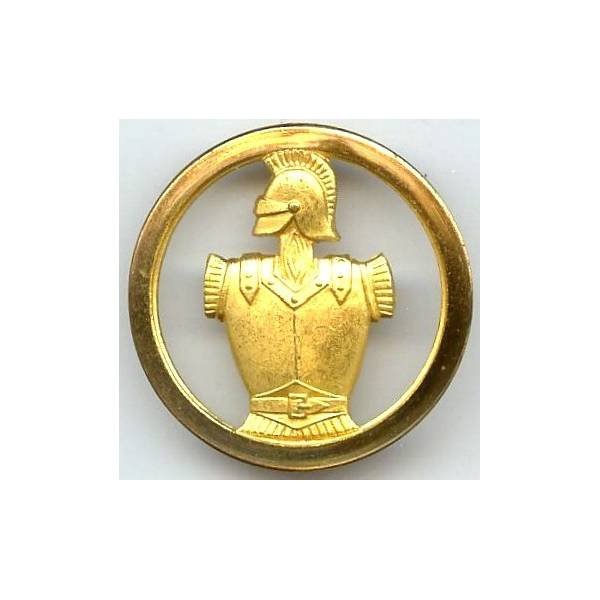 Insigne de bérêt du Génie , dos estampé