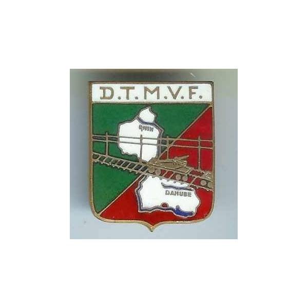 DTMVF / 1° Armée, écu fond vert et rouge