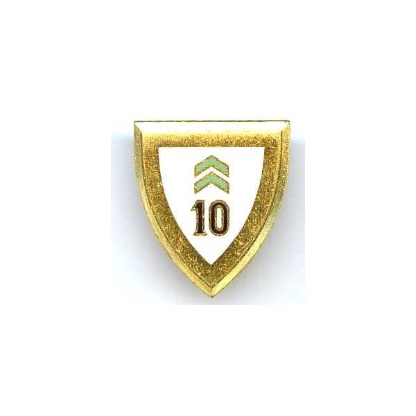 10° Escadre de Chasse Creil, émail, boléro lisse