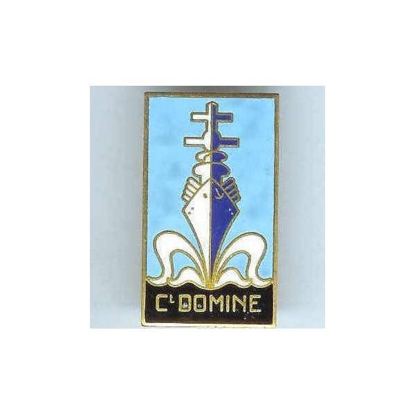 Cdt Domine (aviso-dragueur 1940-60) émail un peu taché