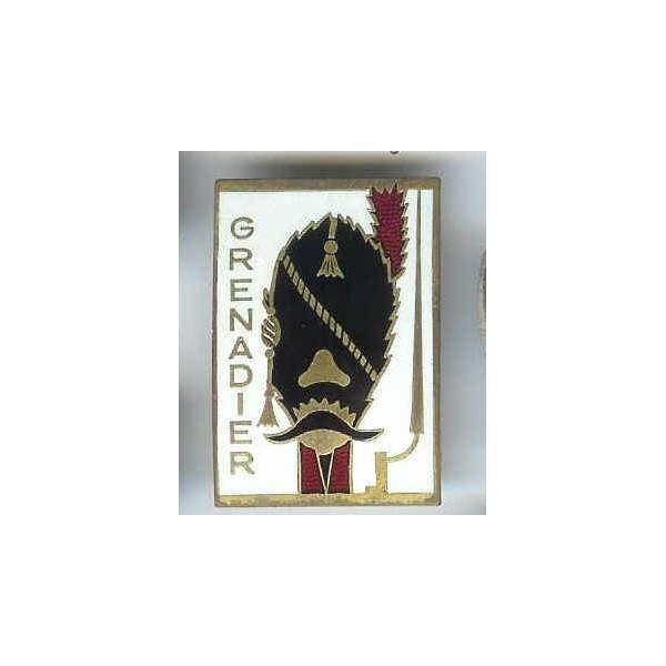 Grenadier (patrouilleur 1944-58), fond blanc, dos lisse