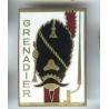 Grenadier (patrouilleur 1944-58), fond blanc, dos lisse