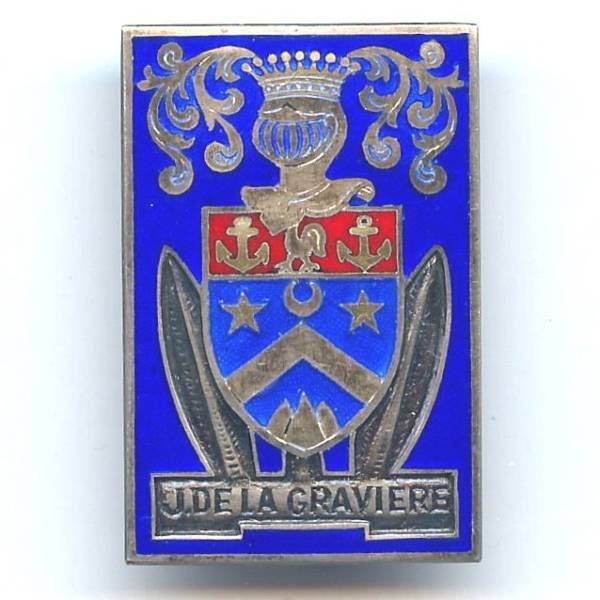 En argent , Jurien de la Gravière (contre-torpilleur 1948-56)