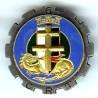6° Cie Régionale du Train, croix en relief, bleu fonçé
