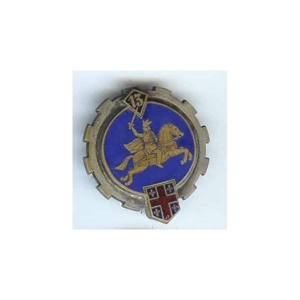13° Escadron du Train, gaulois et blason dorés