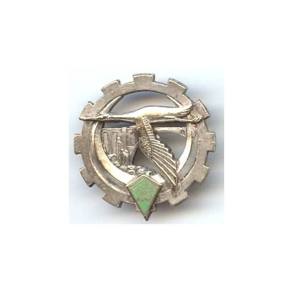 25° Escadron du Train, blason émail, attache remplacée
